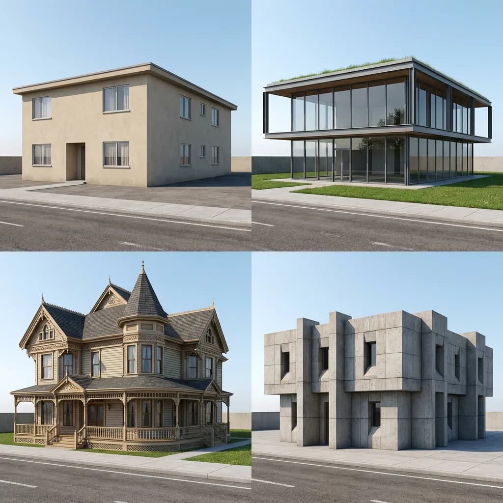 Architectural Style Transformation - Building Redesign