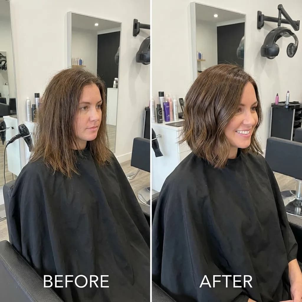 Professional Haircut Preview - Salon Consultation