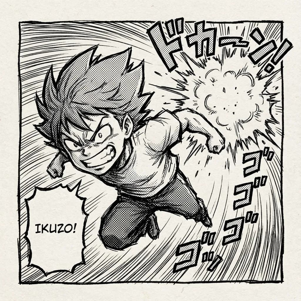 Manga Art Style - Japanese Comic Book - Preview