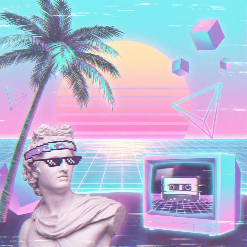 Vaporwave Aesthetic - Retro Futurism - Preview