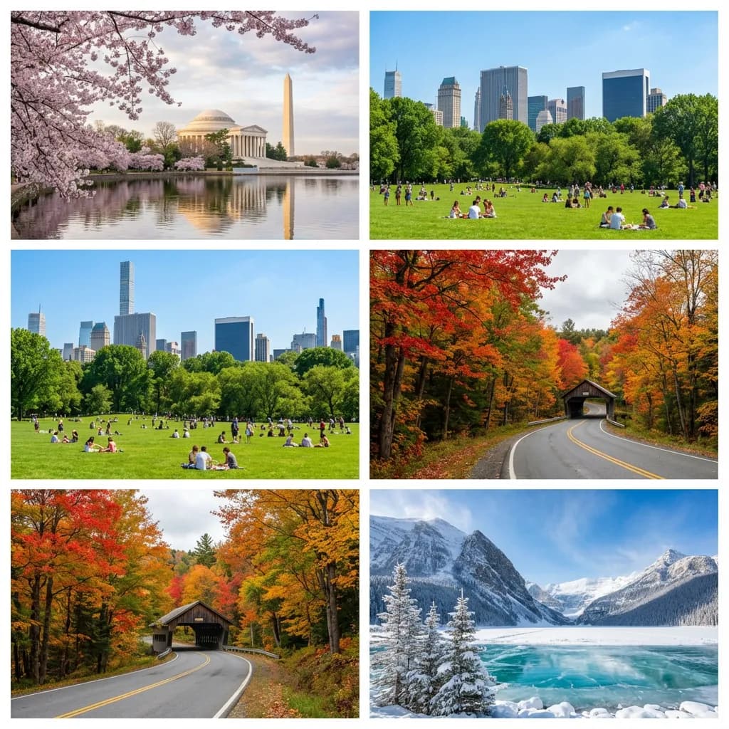 Seasonal Nature Transformation - Spring, Summer, Fall, Winter - Preview